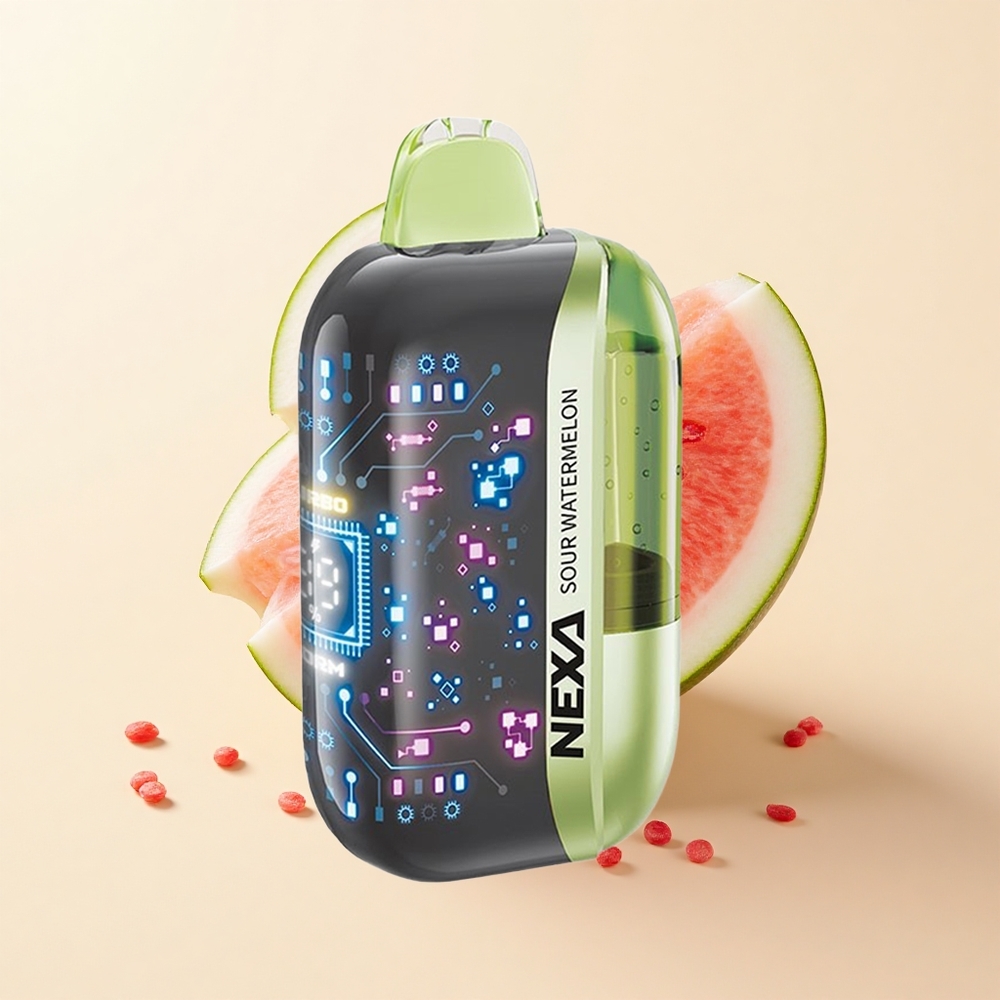 NEXA Ultra 50 000 Puf Jednorazové Vape Kyslá Melóna 20ml 800mAh 5