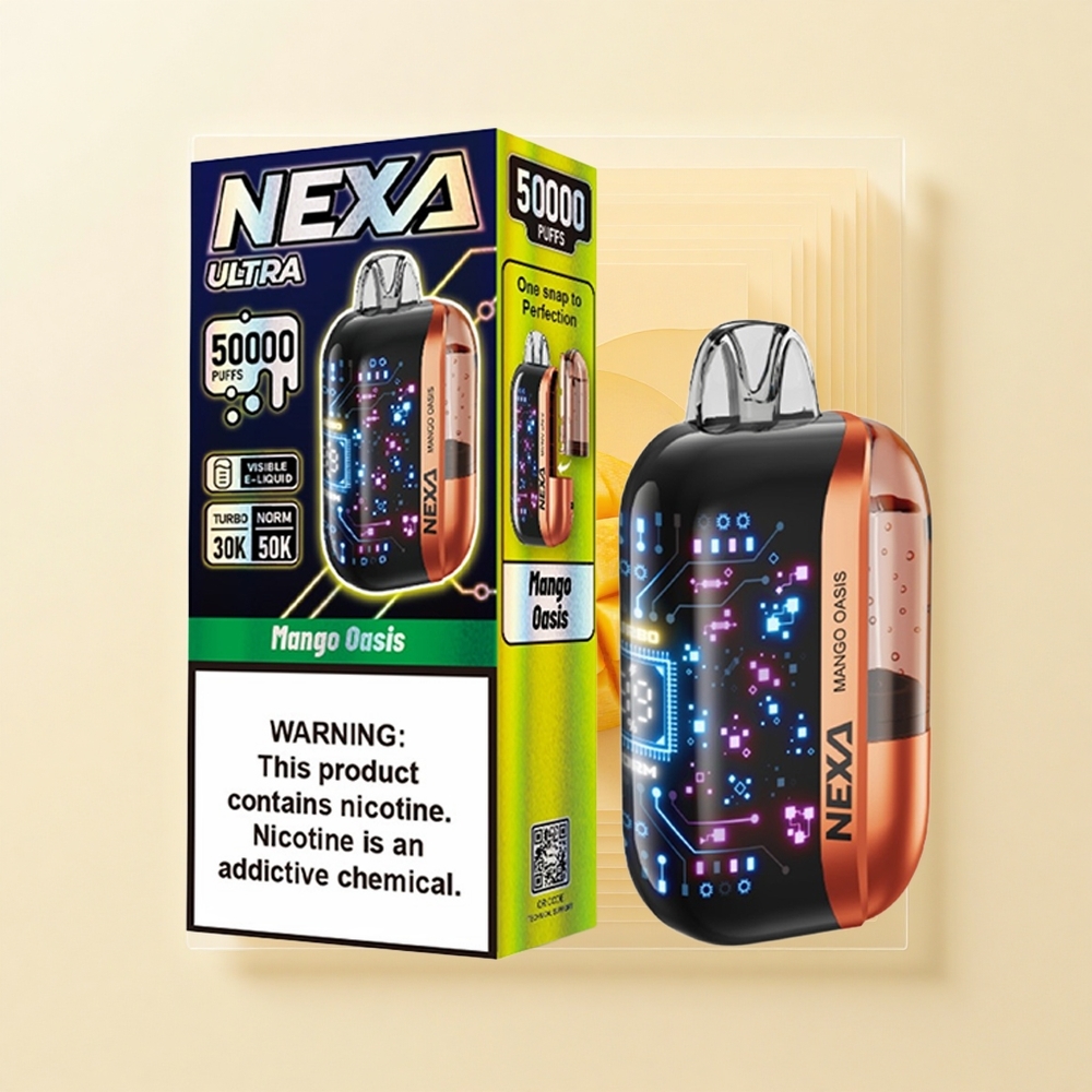 NEXA Ultra 50000 Pochutí Jednorazové Vape Mangová Oáza 20ml 5