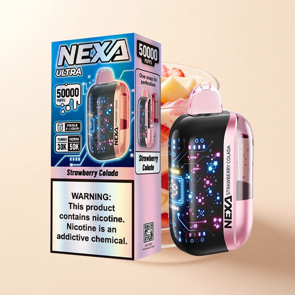 NEXA Ultra 50000 Púfov 20ml 5 Nicotine Jahodová Koláda