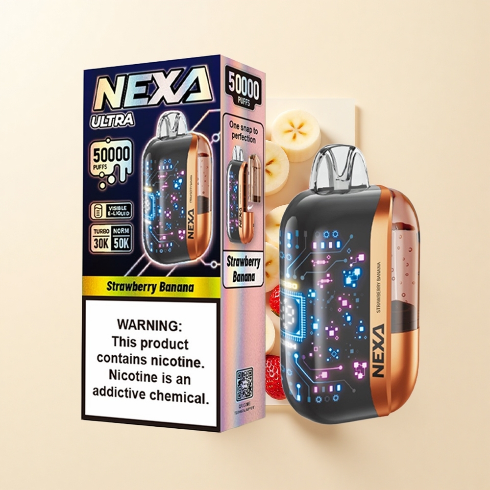 NEXA Ultra 50000 Púfov 20ml 5 Nikotín Jablko-Banán Jednorazové Vape