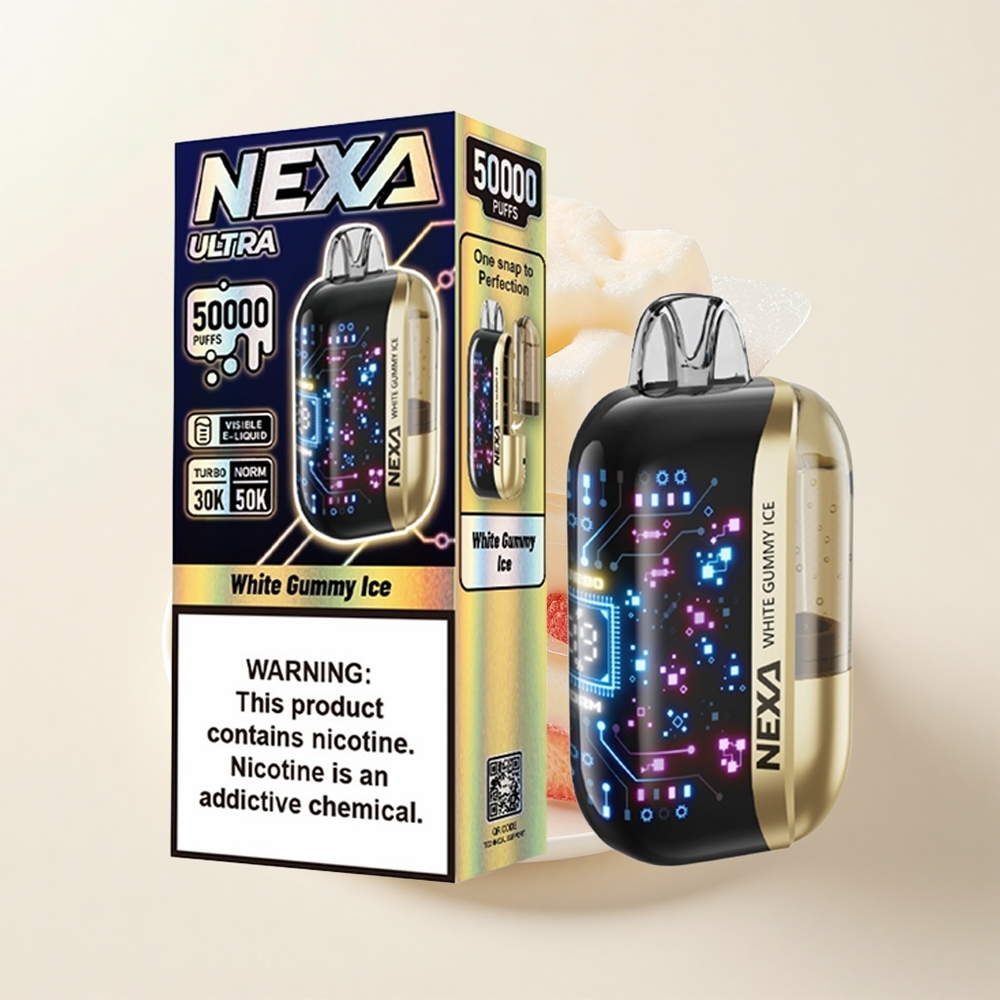 NEXA Ultra 50000 Púfov 20ml 800mAh 5 Biela Žuvačková Ľadová