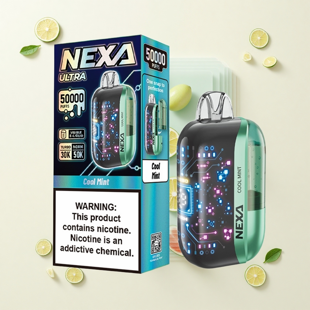NEXA Ultra 50000 Púfov 20ml 800mAh 5 Nikotín Cool Mint Dispo Vape