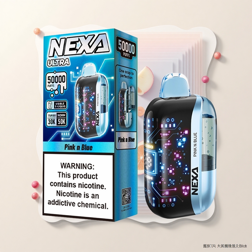 NEXA Ultra 50000 Púfov 20ml 800mAh 5 Nikotín Rúžovo Modrý