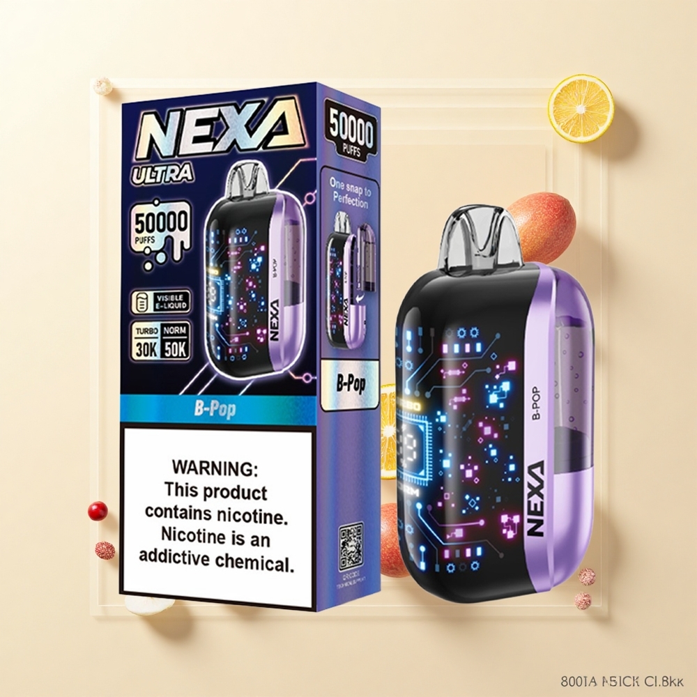 NEXA Ultra B-Pop 50000 Púfov 20ml 5 Nikotín Typ-C Dual Mesh 09ohm