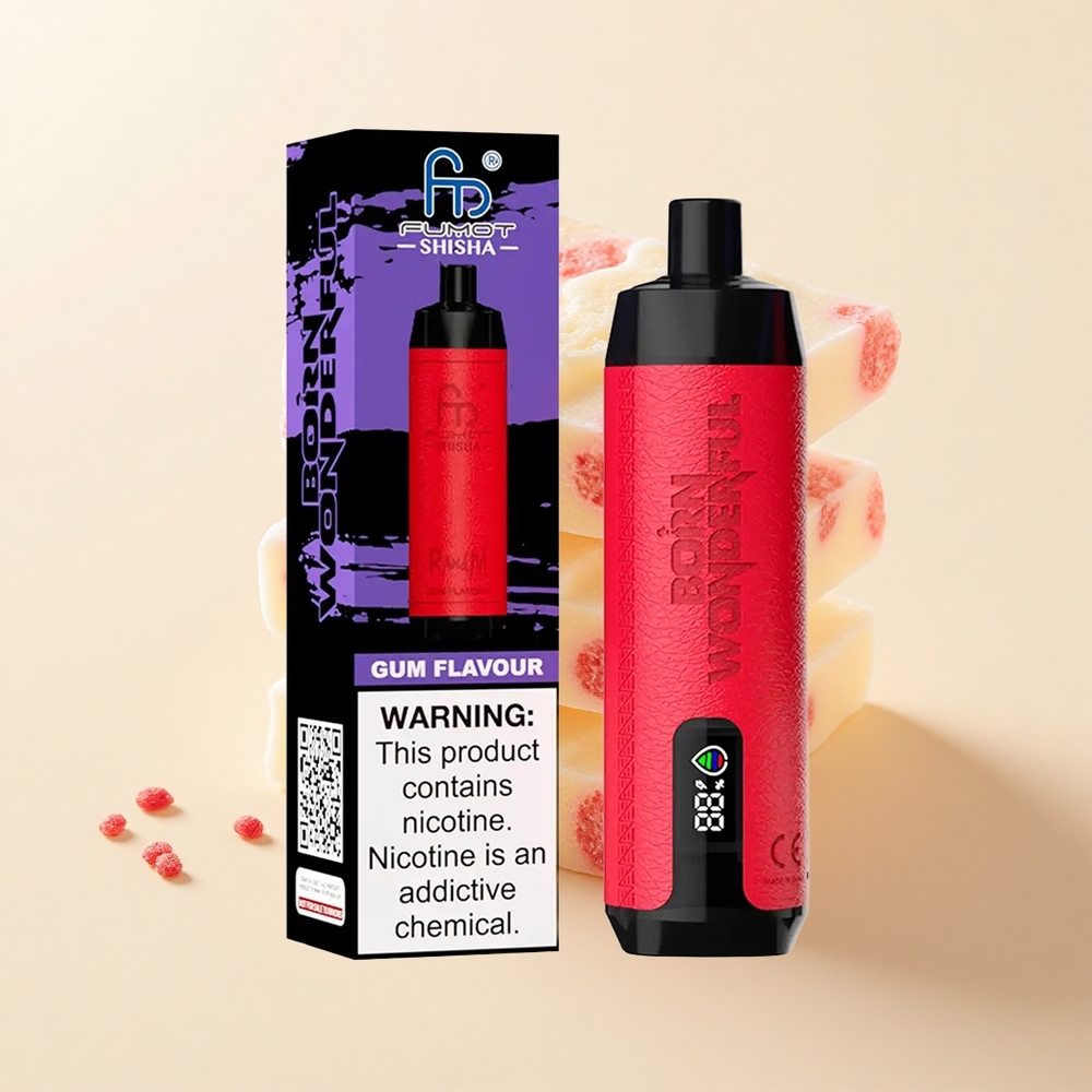 RandM Fumot Shisha 10000 Pufov Jednorazové Vape Žuvacia Guma 18ml 850mAh 06ohm Mesh