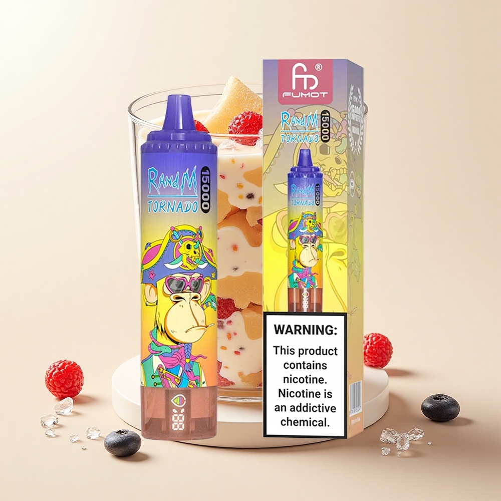 RandM Fumot Tornado 15000 Pufov USB-C LCD Cola Ľad Jednorazové Vape