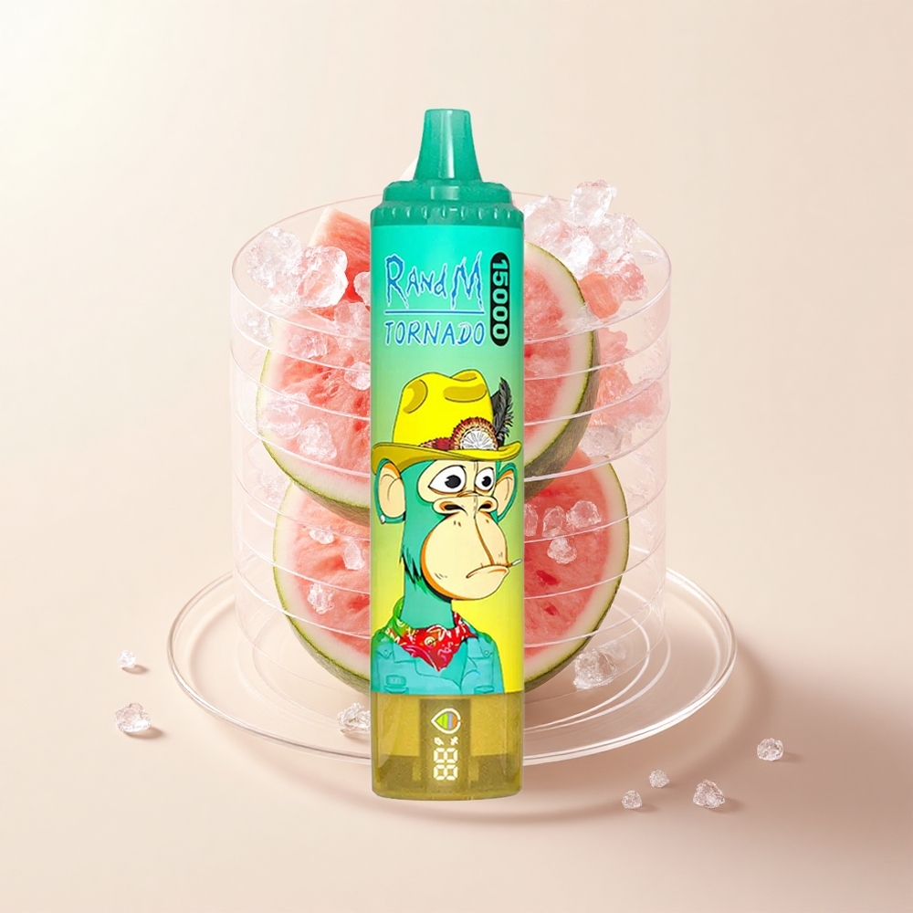 RandM Fumot Tornado 15000 Pôfov Vodný Melón Ľad Jednorazové Vape 25ml 850mAh