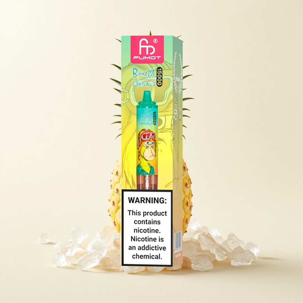 RandM Fumot Tornado 15000 Púfov 25ml 850mAh Ananásový ľad Jednorazové Vape