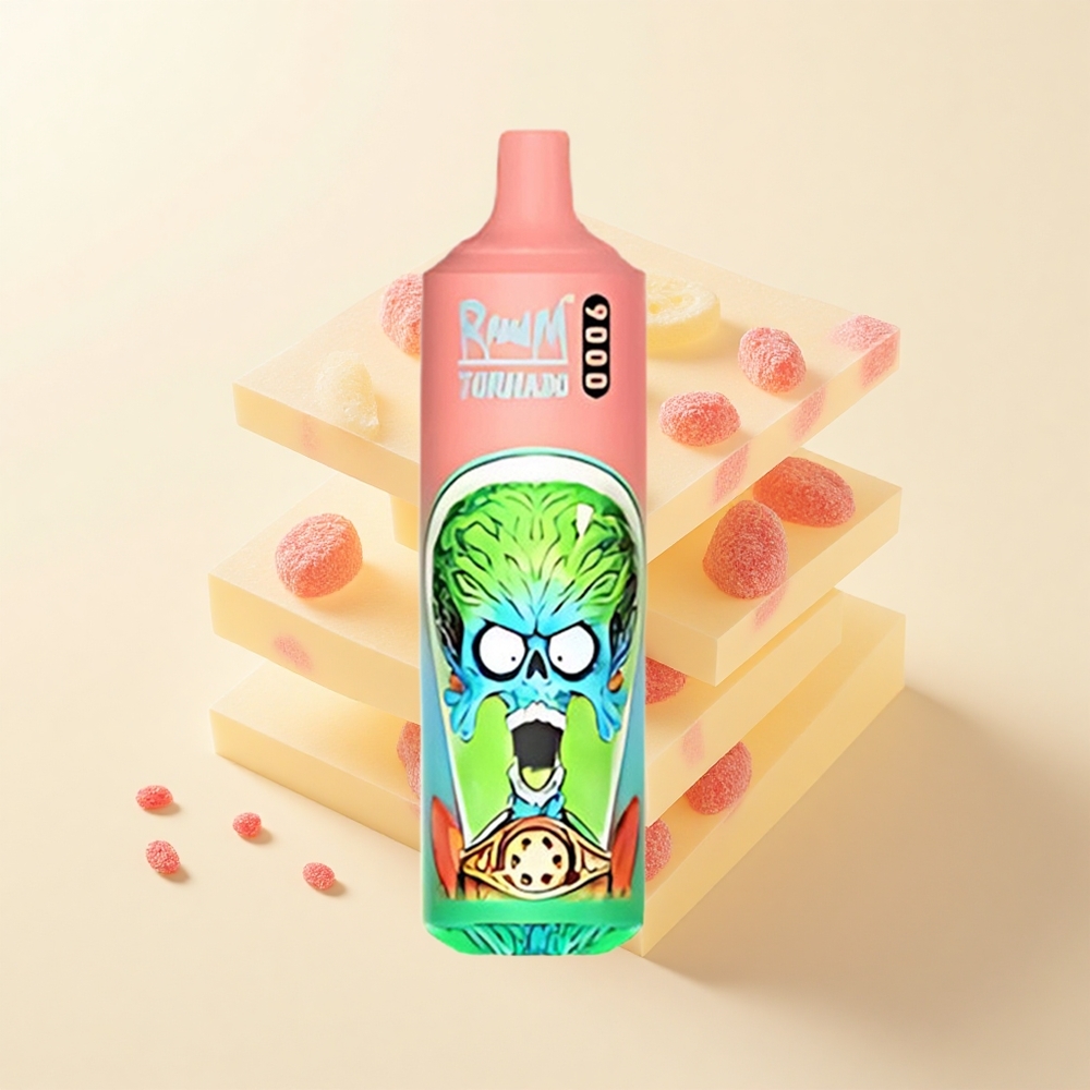 RandM Fumot Tornado 9000 Náustkov Jednorazové Vape Gumičky 850mAh 18mL Mesh RGB 54 Príchutí