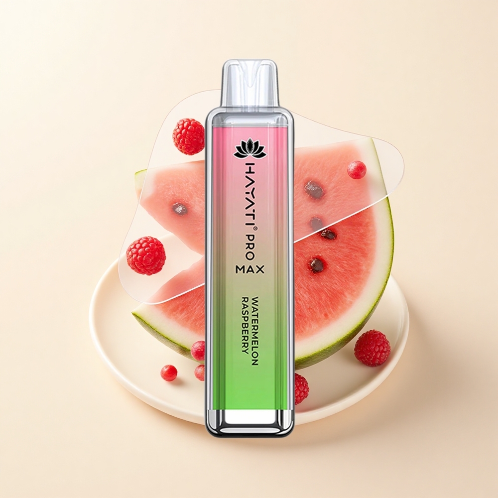 Hayati Pro Max 4000 Puffs Jednorázová Vape Melón Malina