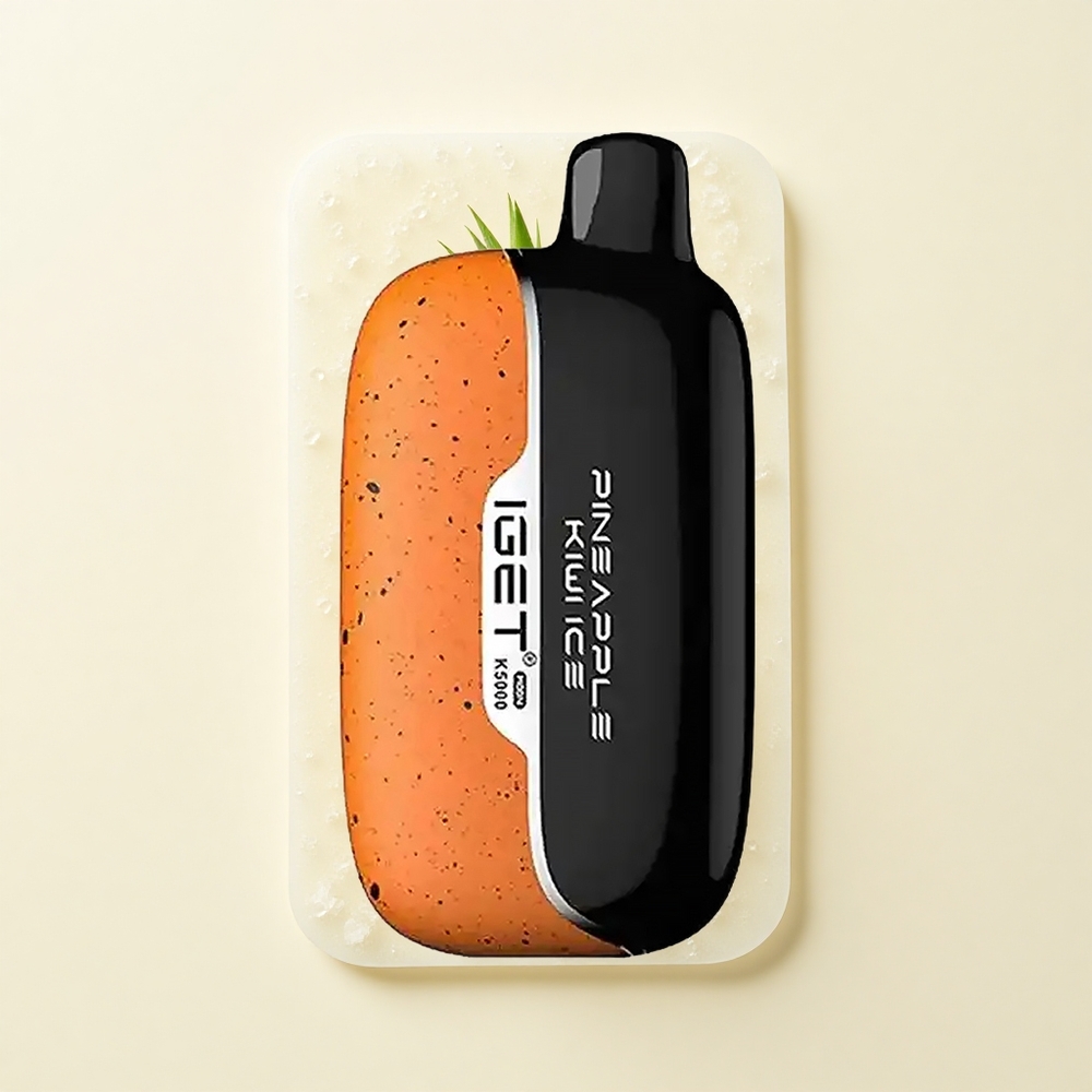 IGET Moon K5000 Pufov Jednorazová Vape Ananás Kiwi Ľadová 81.5g PC 1.35 Ohm Mesh