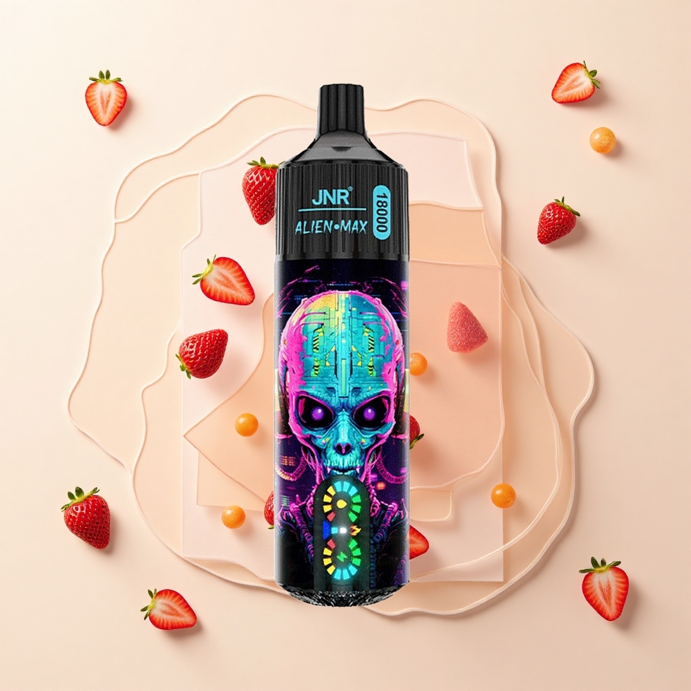 JNR Alien Max 18000 Púfov Dual Mesh Hubba Bubba Jahoda