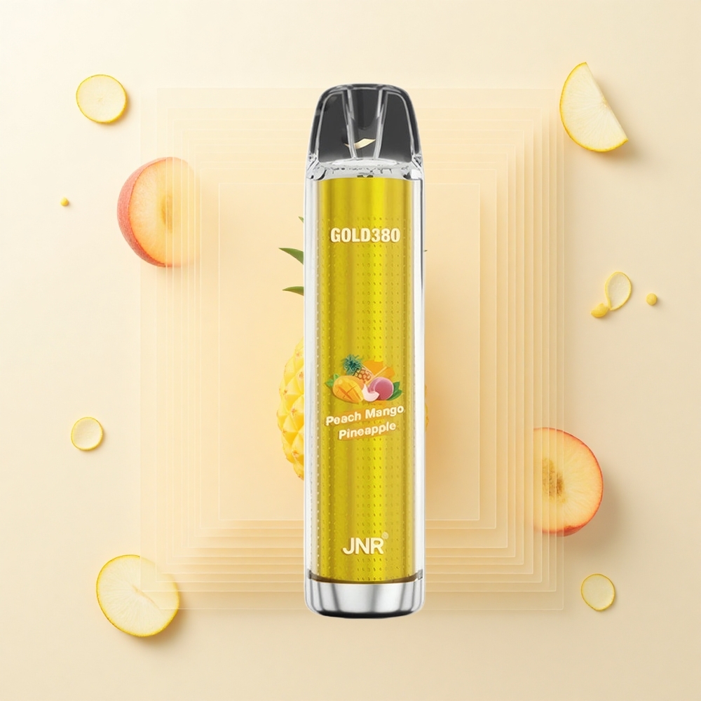 JNR Glod380 6000 Pufov Jednorázová E-Cigareta 1500mAh 1.0ohm Broskyňa Mango Ananás
