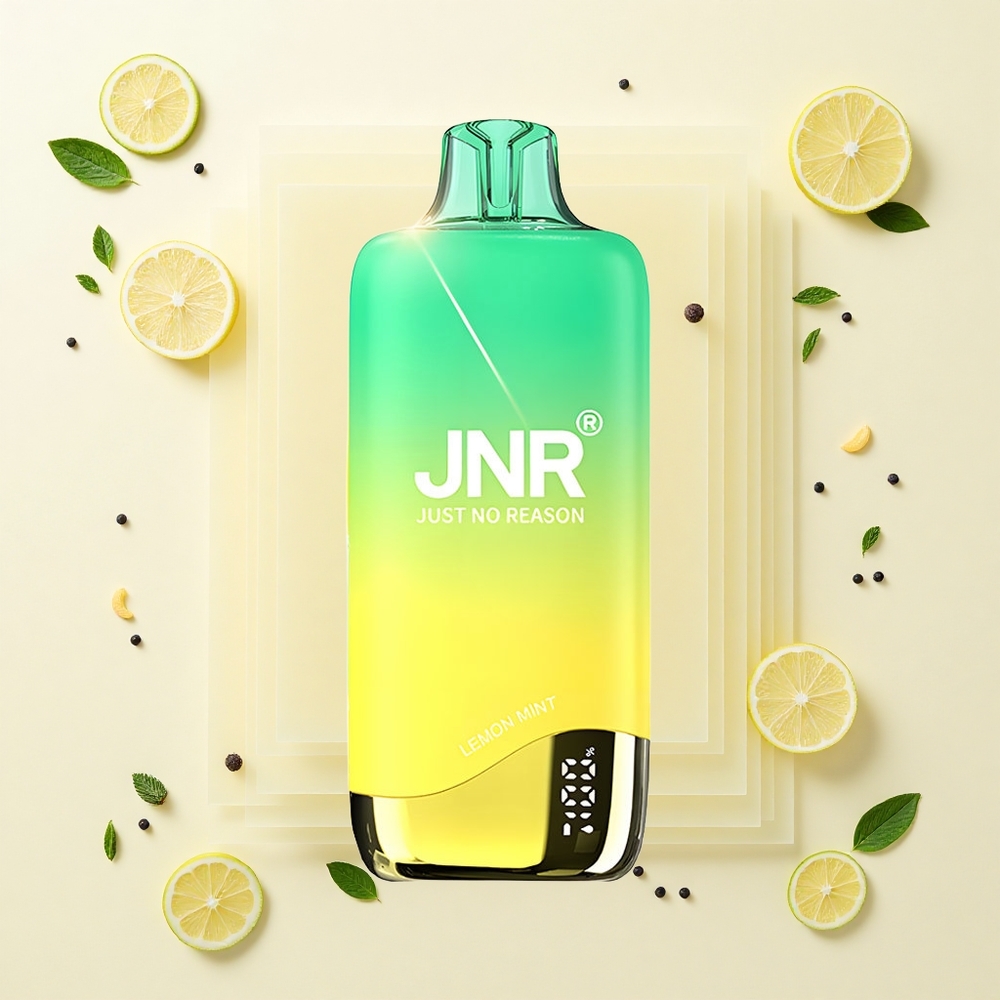 JNR Rainbow 10500 Púfov Jednorázová Vape Citrónová Mätová 18ml 5%