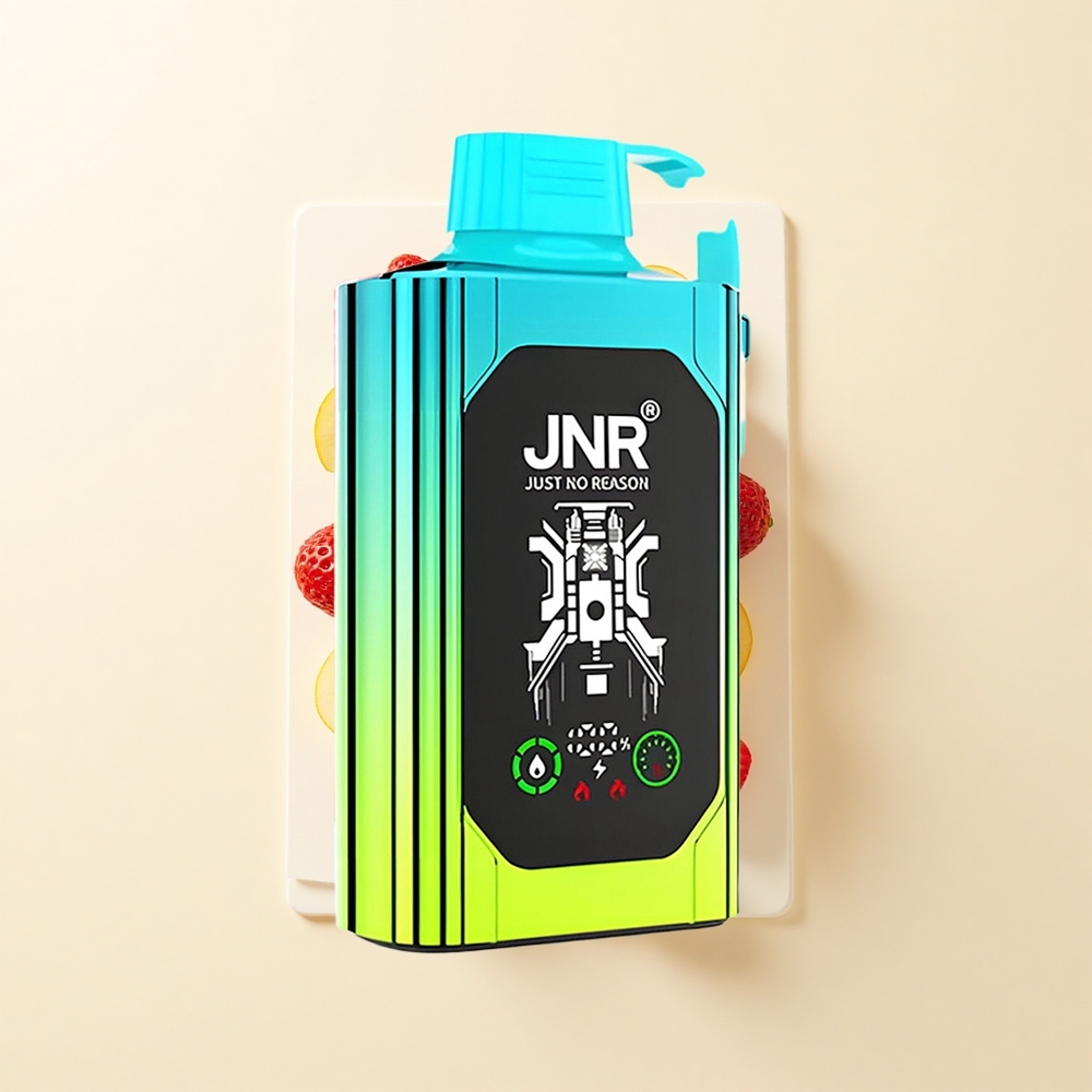 JNR Shisha Hookah Box 20500 Púfov HD Display 1000mAh 25ml Dual Mesh Type-C 0% 2% 5% Jahodová Kiwi