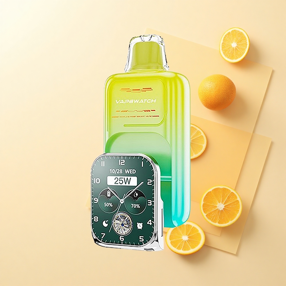 JNR VapeWatch 30000 Puffov Jednorazové Vape Pomeranč Mango 1000mAh 19mL 5%