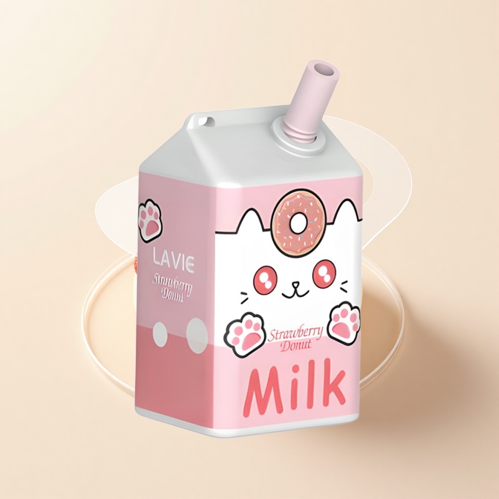 Lavie Milk 7000 Púfov 16ML 600mAh Typ-C Dobíjateľný Jahodový Donut