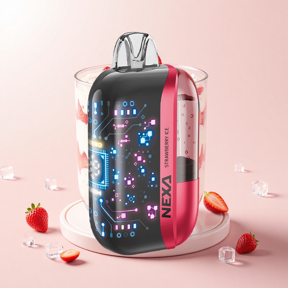 NEXA Ultra 50 000 Púfov 20ml 5% Nikotín Jahoda Ľad 800mAh Typ-C