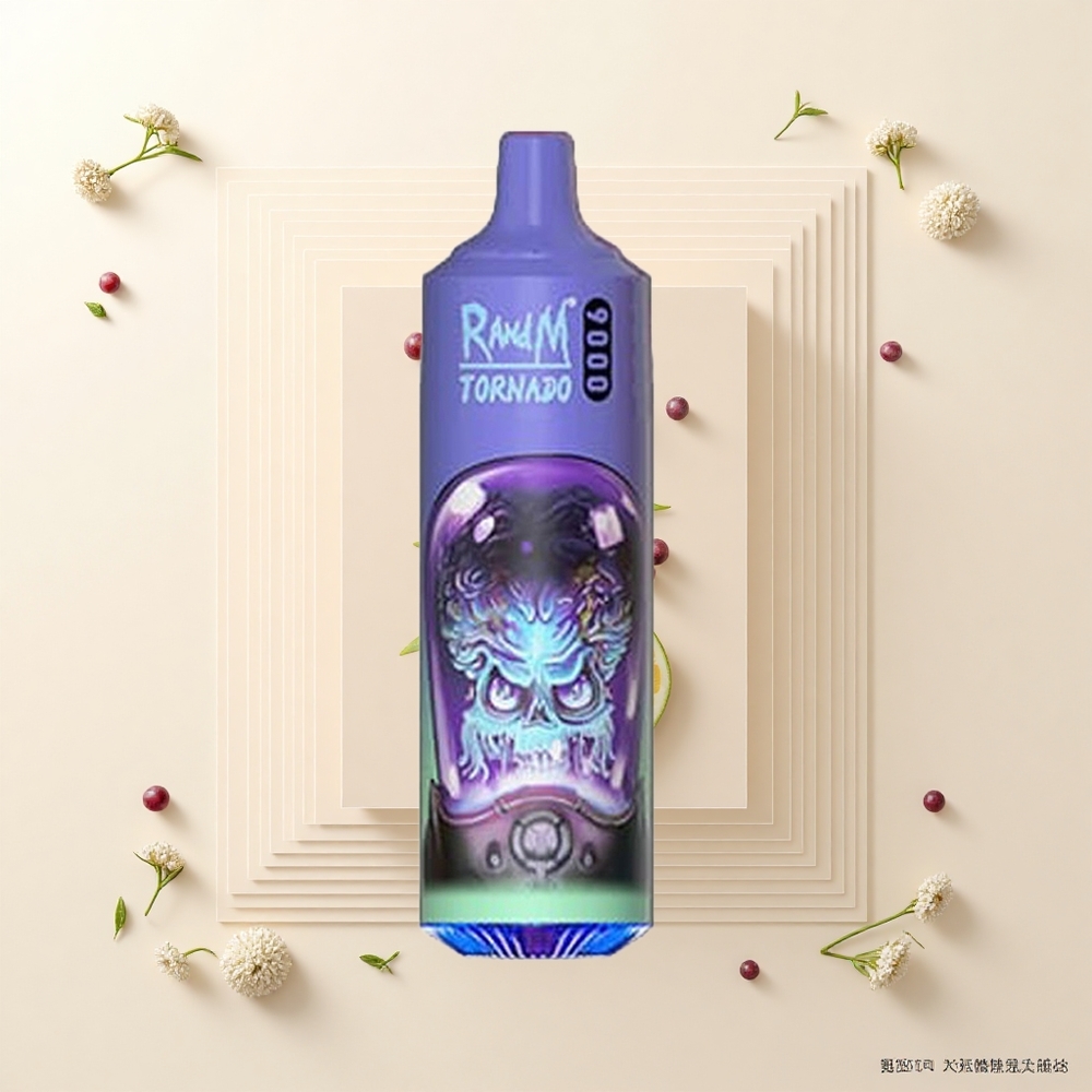 RandM Fumot Tornado 9000 Púfov Aloe Grape 850mAh 18mL Mesh RGB 54 Flavour