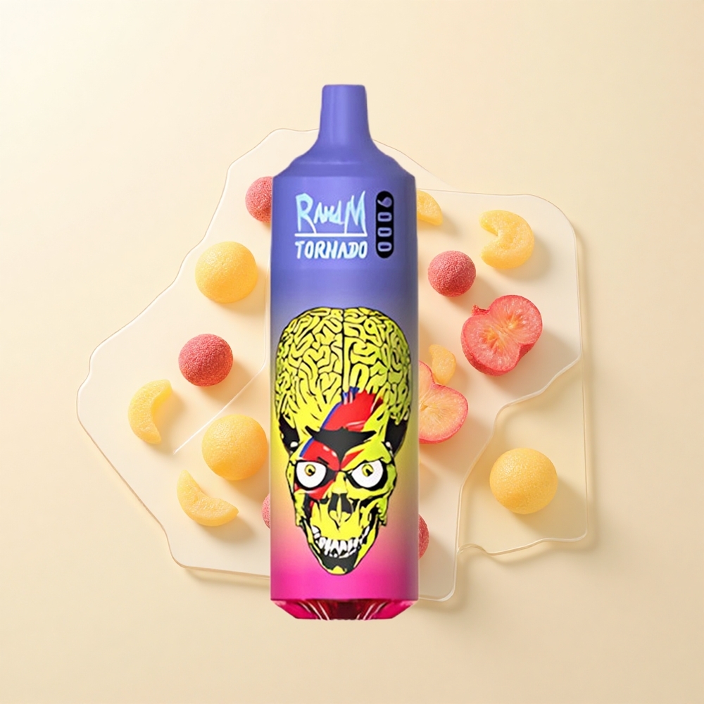 RandM Fumot Tornado 9000 Púfov Dobíjateľná Vape 18 mL RGB Duha 54 Príchutí