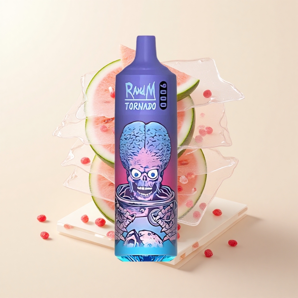 RandM Fumot Tornado 9000 Pufov Jednorázová Vape Melón Brazz Ice 850mAh 18mL Mriežka RGB 54 Príchutí