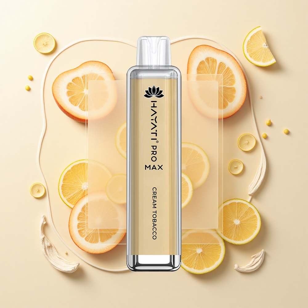 Hayati Pro Max 4000 Puffs Cream Tobacco Dvojitá 11 Ohm Mriežka Batéria 1400mAh