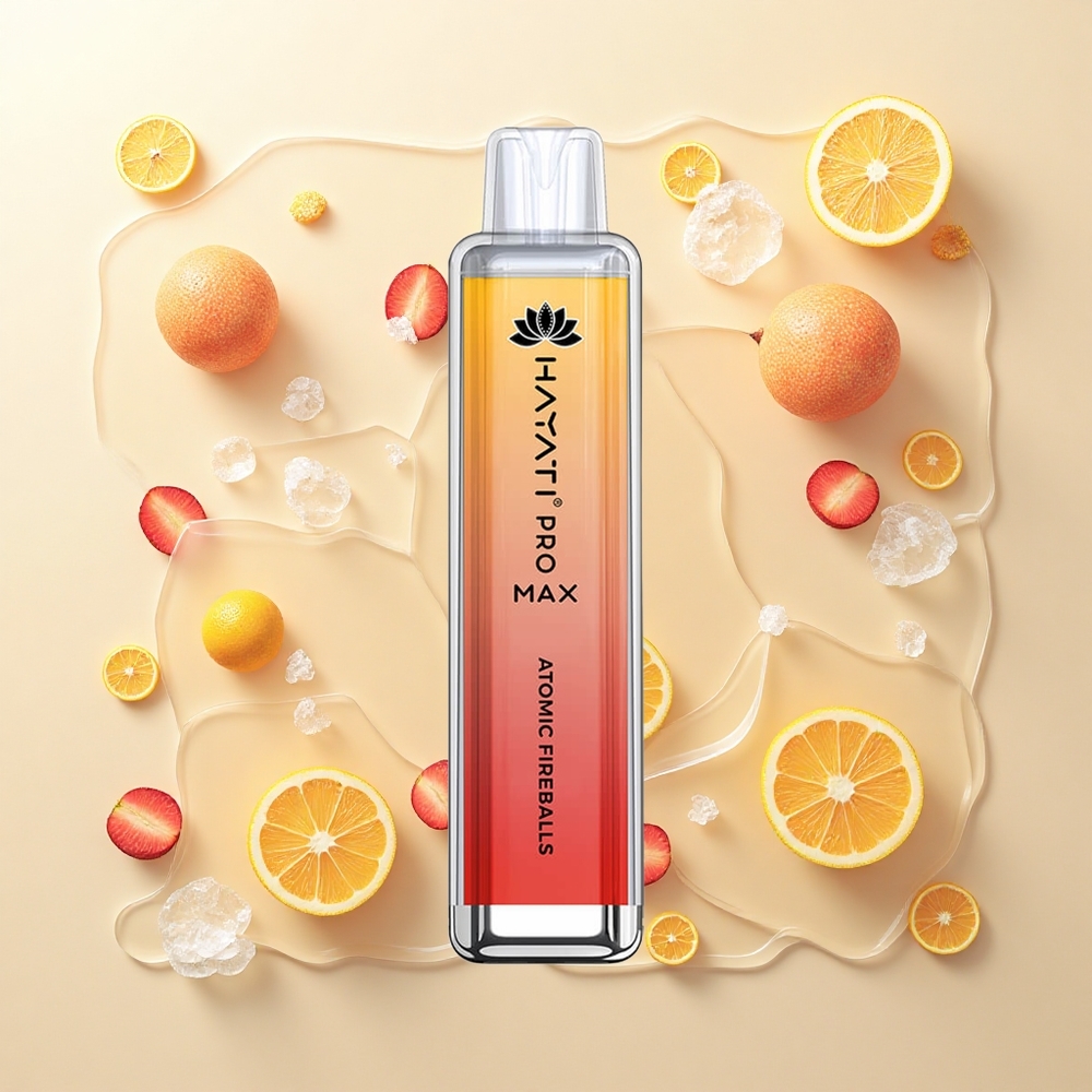 Hayati Pro Max 4000 Puffs Disposable Vape Atómové Ohnivé Guľky 2ml 10ml TPD 1400mAh