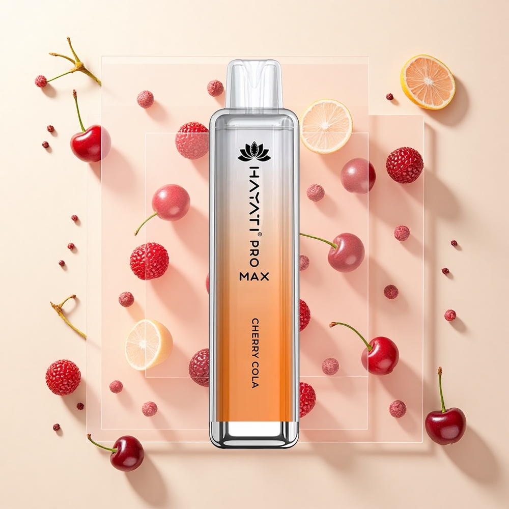 Hayati Pro Max 4000 Puffs Disposable Vape Čerešňová Kola 2ml TPD 1400mAh