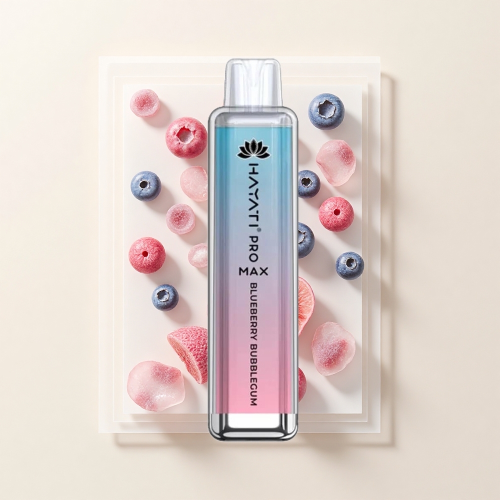 Hayati Pro Max 4000 Pôfov Jednorázová E-cigareta Čučoriedková Žuvačka