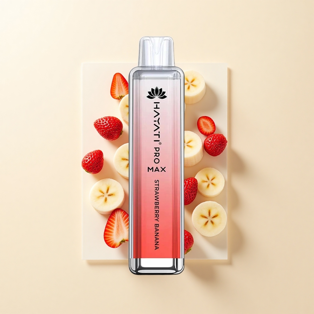 Hayati Pro Max 4000 Pôstov Jednorázová Vape Jahoda-Banán 1400mAh 2ml