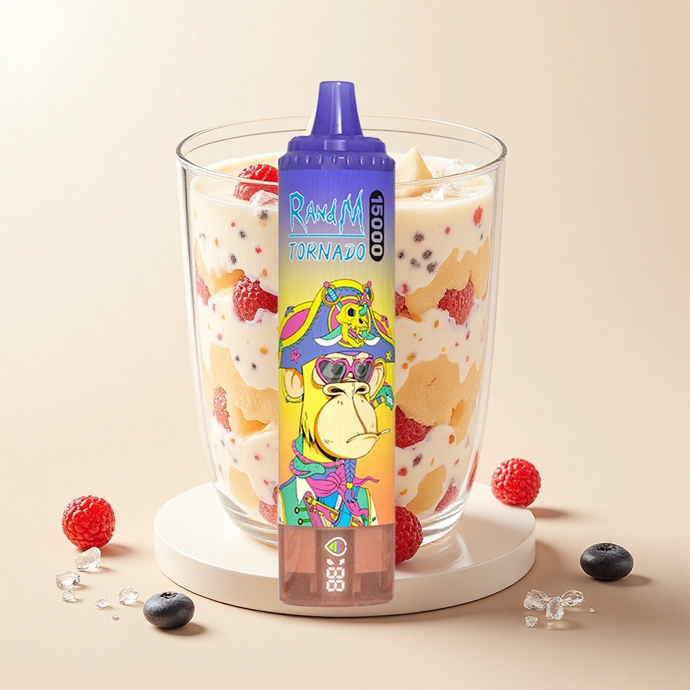 RandM Fumot Tornado 15000 Pufov USB-C LCD Cola Ľad Jednorazové Vape