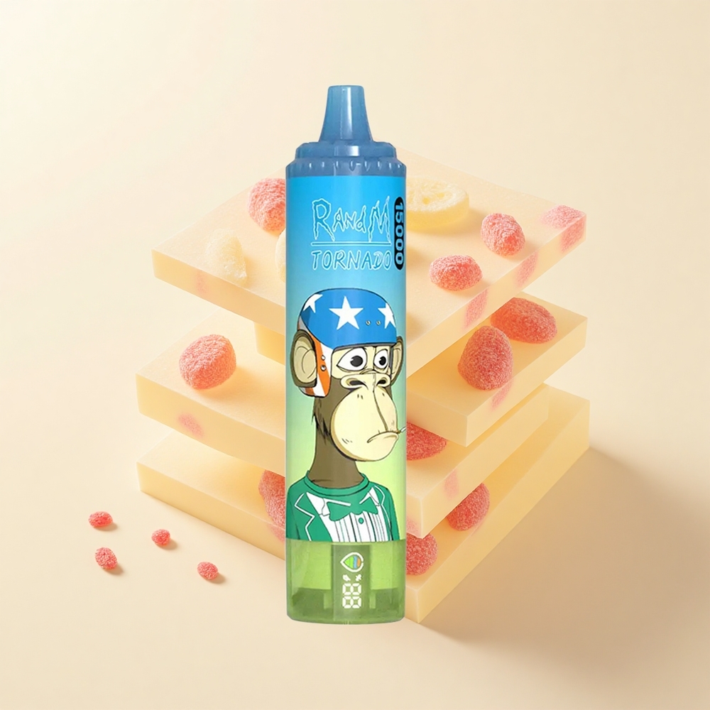 RandM Fumot Tornado 15000 Púfov 25ml 850mAh Typ-C LCD Gummy Bear