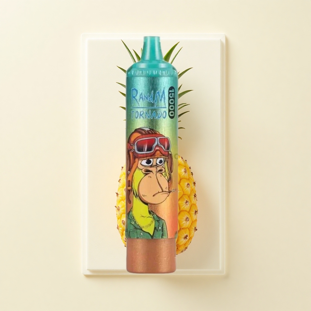 RandM Fumot Tornado 15000 Púfov 25ml 850mAh Typ-C LCD Mrazový Ananás