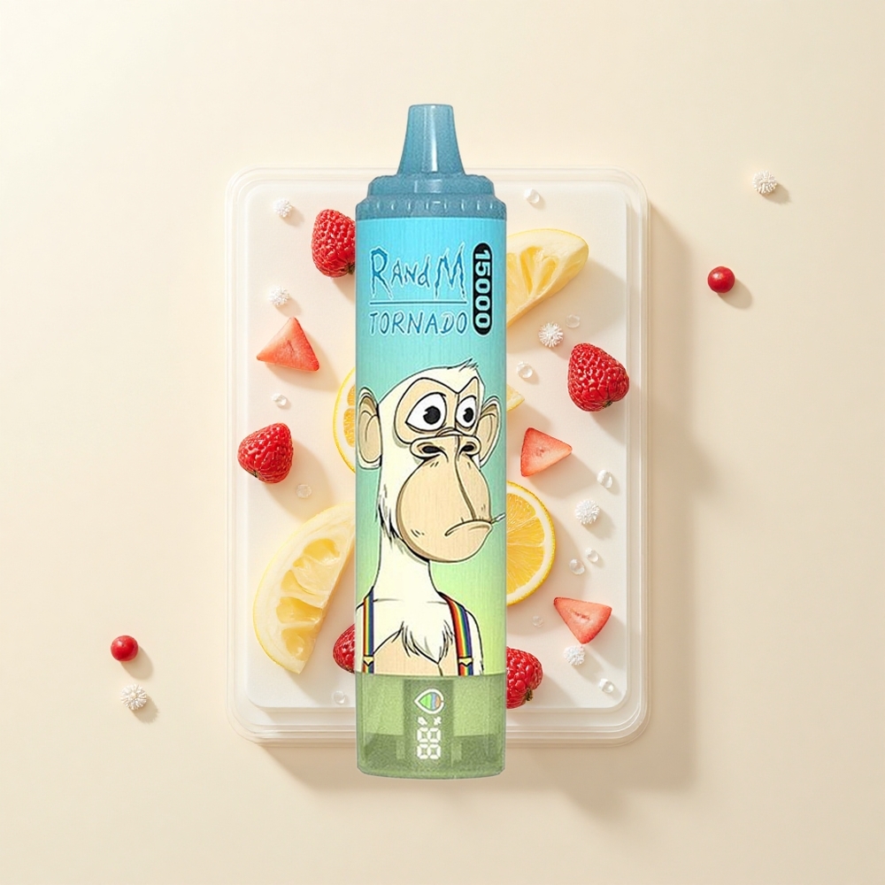 RandM Fumot Tornado 15000 Púfov 25ml LCD Type-C Jednorazové Vape Ľadový Cukrík