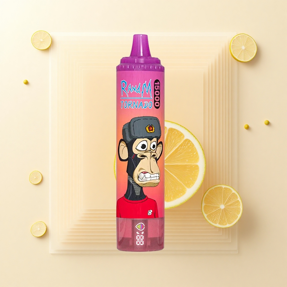 RandM Fumot Tornado 15000 Púfov Jednorazové Vape Dragún Ovocie 25ml 850mAh Mesh LCD Typ-C