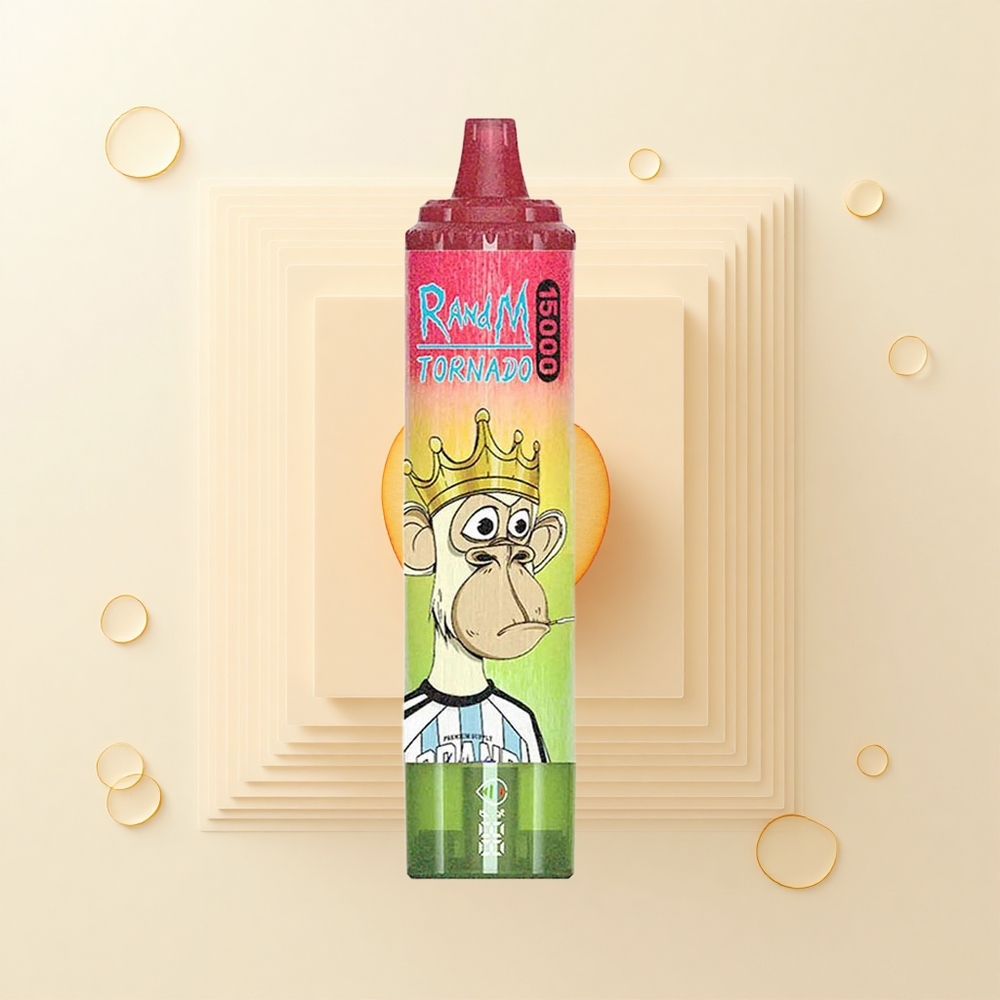 RandM Fumot Tornado 15000 Púfov Jednorazové Vape Jablko Broskyňa Hruška 25ml 850mAh Mesh Typ-C LCD