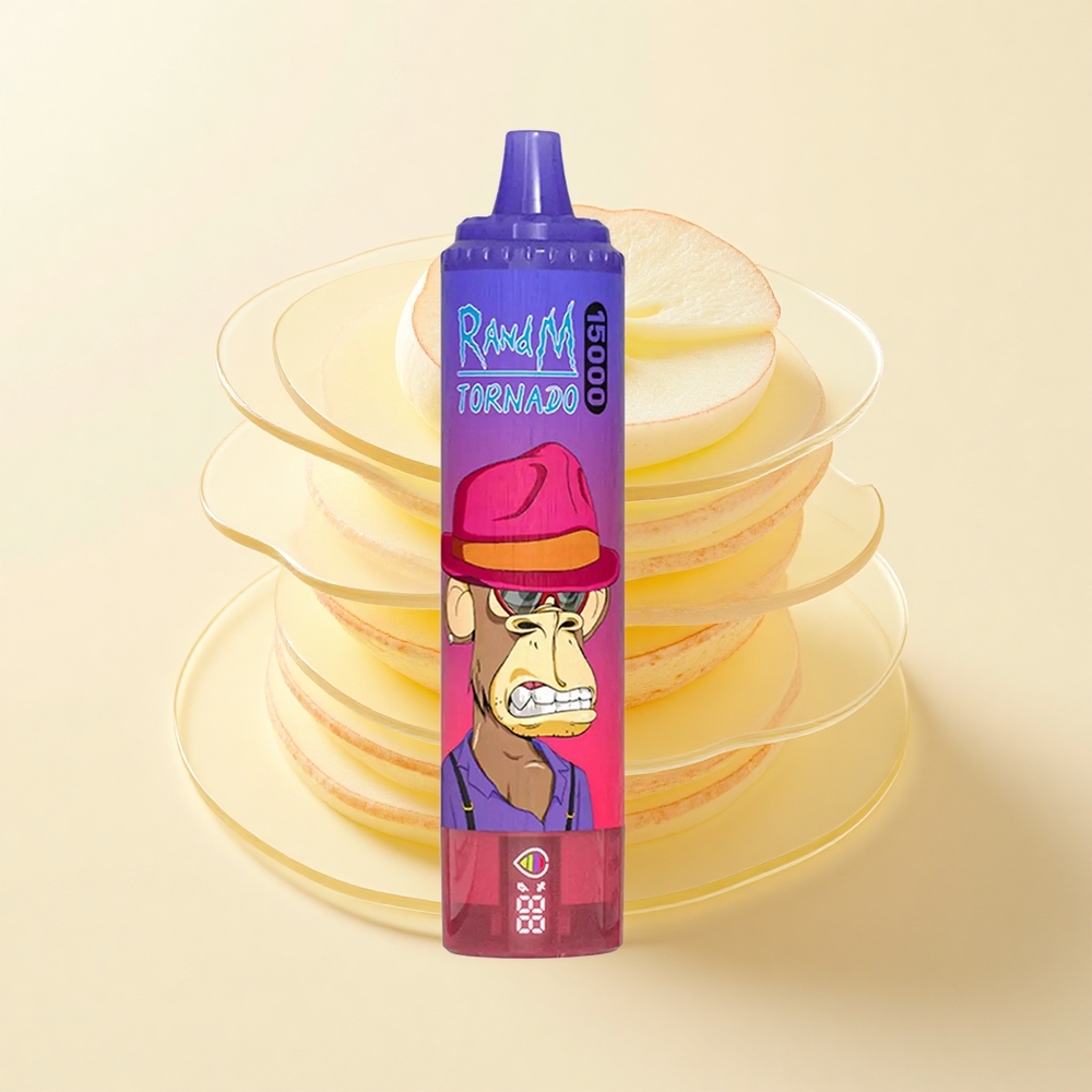 RandM Fumot Tornado 15000 Púfov Jednorazové Vape Kyslé Jablko 25ml 850mAh Mesh