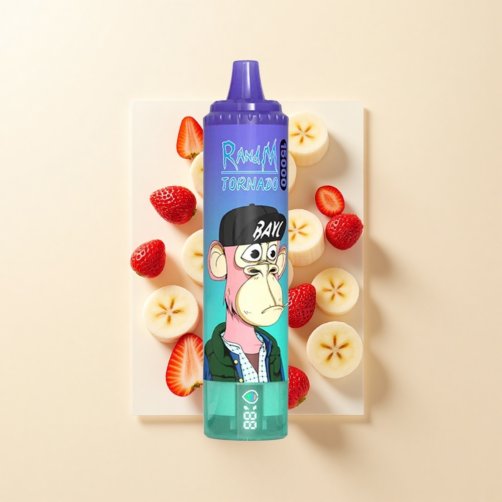 RandM Fumot Tornado 15000 Púfov S Batériou 850mAh Jahoda-Banán