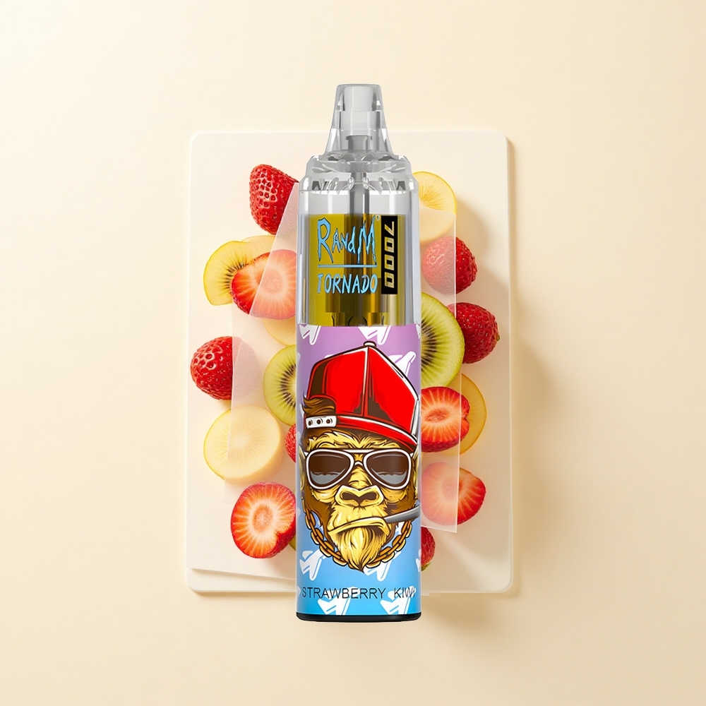 RandM Fumot Tornado 7000 Puf 14ML 850MAH Mesh Typ-C RGB Zemiakovina Jahoda