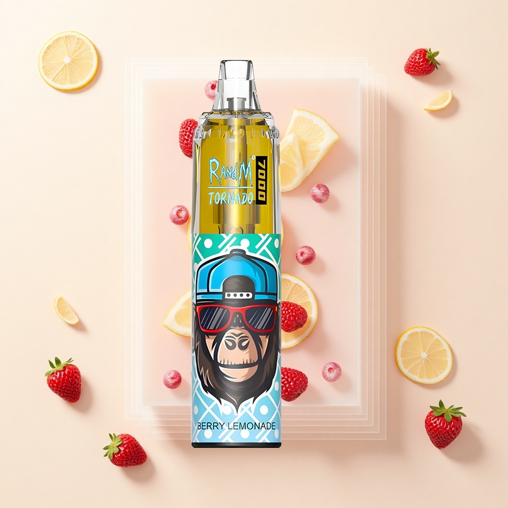 RandM Fumot Tornado 7000 Pufov 14ML 850MAH Berry Lemonade