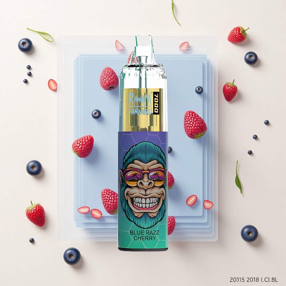 RandM Fumot Tornado 7000 Pufov 14ML 850MAH Blue Razz Cherry