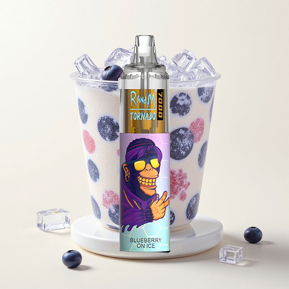 RandM Fumot Tornado 7000 Pufov 14ML 850MAH Type-C RGB Blueberry On Ice
